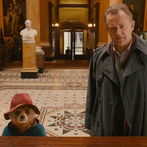 Bonneville leaves Downton for Paddington Station, and has a bear of a time