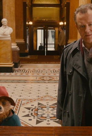 Bonneville leaves Downton for Paddington Station, and has a bear of a time