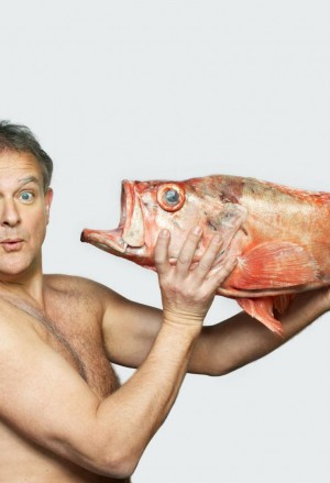 Good lord, what a catch! Downton star Hugh Bonneville poses for fish campaign