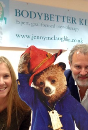Marmalade sandwiches all round as Paddington and Downton Abbey star Hugh Bonneville opens Gloucestershire’s first independent children’s physiotherapy clinic in Rodborough